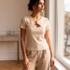 Футболка Butterfly beige